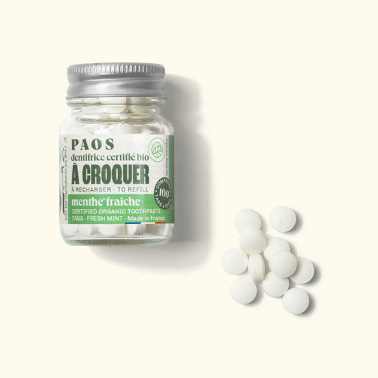 Dentífrico masticable menta