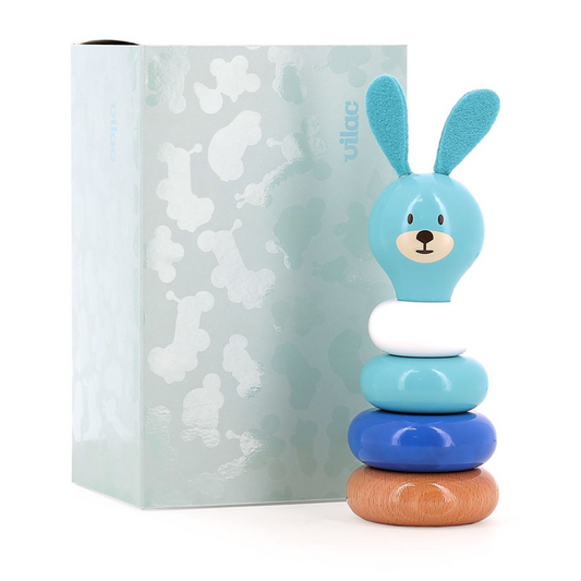 Juguete apilable de madera Boizoos, Raoul el Conejo