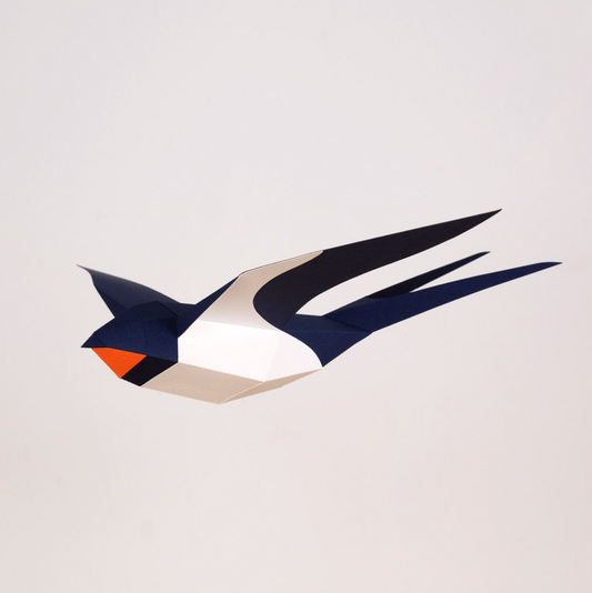 Figuras de papel precortadas - Golondrina