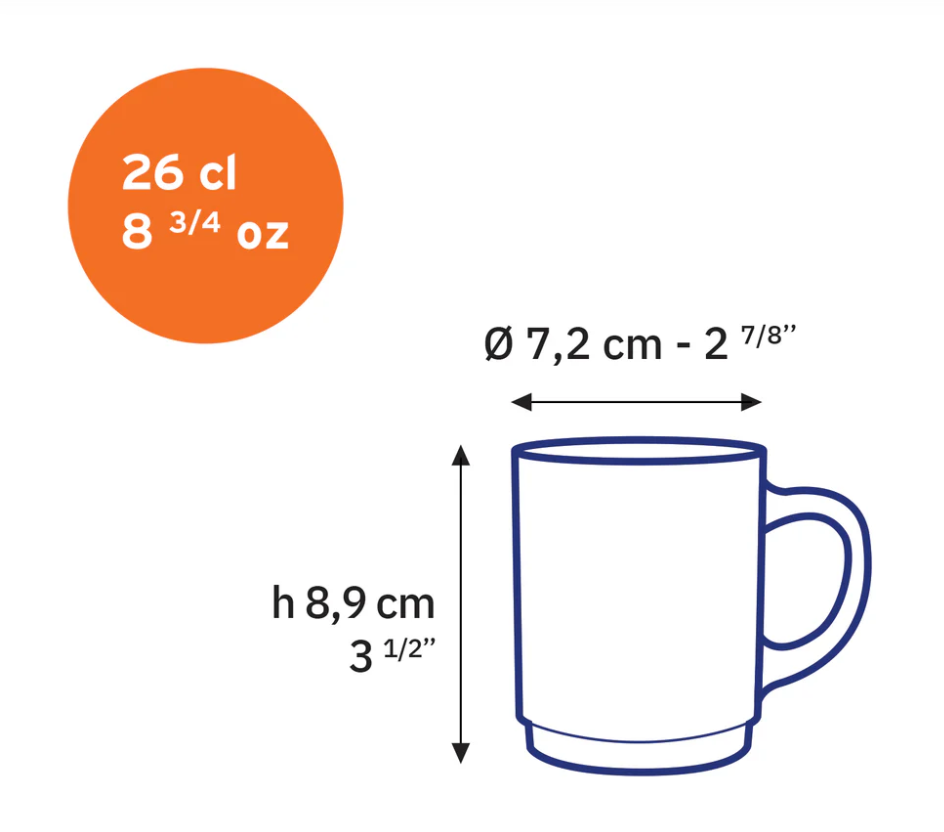 Taza Versailles 26cl - Sepia