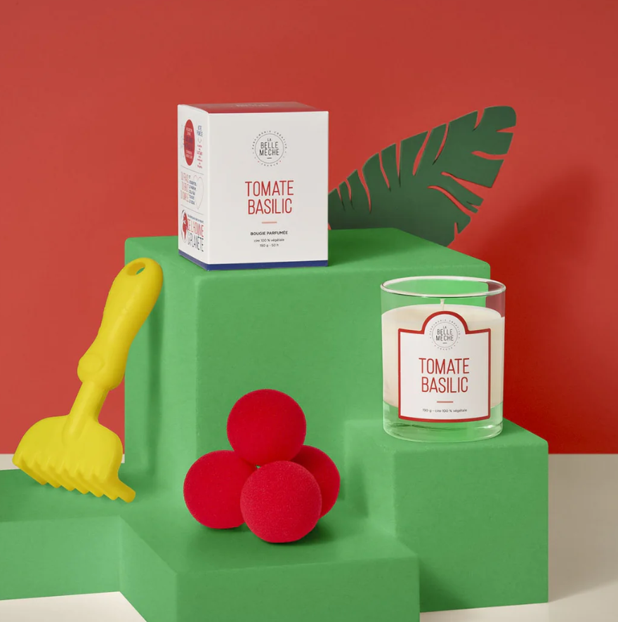 Vela perfumada - Tomate y albahaca