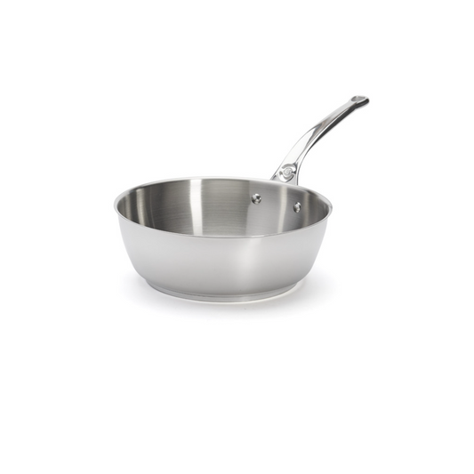 Sartén salteadora remachada de acero inoxidable MILADY