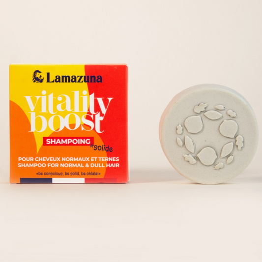 Champú sólido Vitality Boost - Para cabello normal, opaco o con tendencia grasa