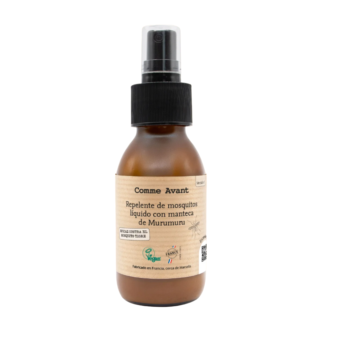 Repelente líquido para mosquitos con manteca de murumuru