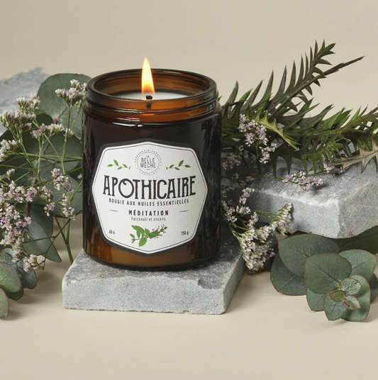 Vela con aceites esenciales - Meditación