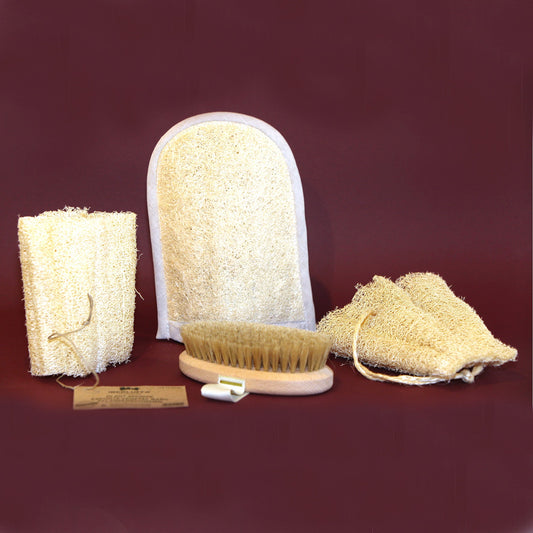 Manopla exfoliante de Luffa