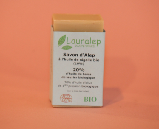 Jabón de Alepo con aceite de nigella