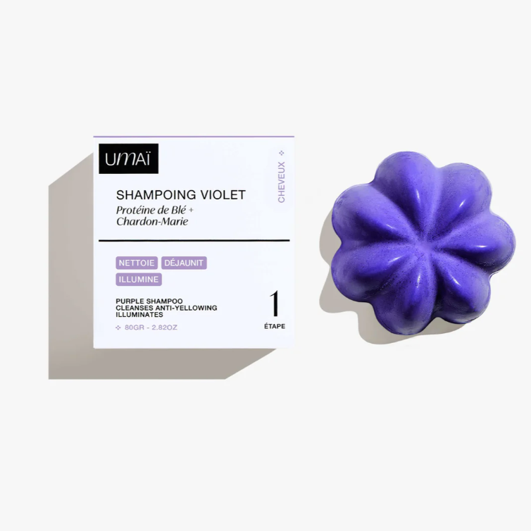 Champú Violeta Sólido Neutralizante – Cabellos Rubios, Grises y Blancos