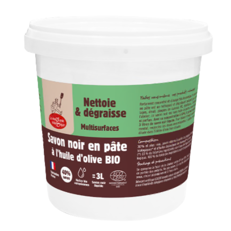 Jabón negro en pasta con aceite de oliva ecológico