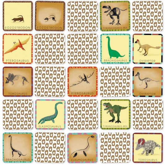 Memory - El dinosaurio y su esqueleto