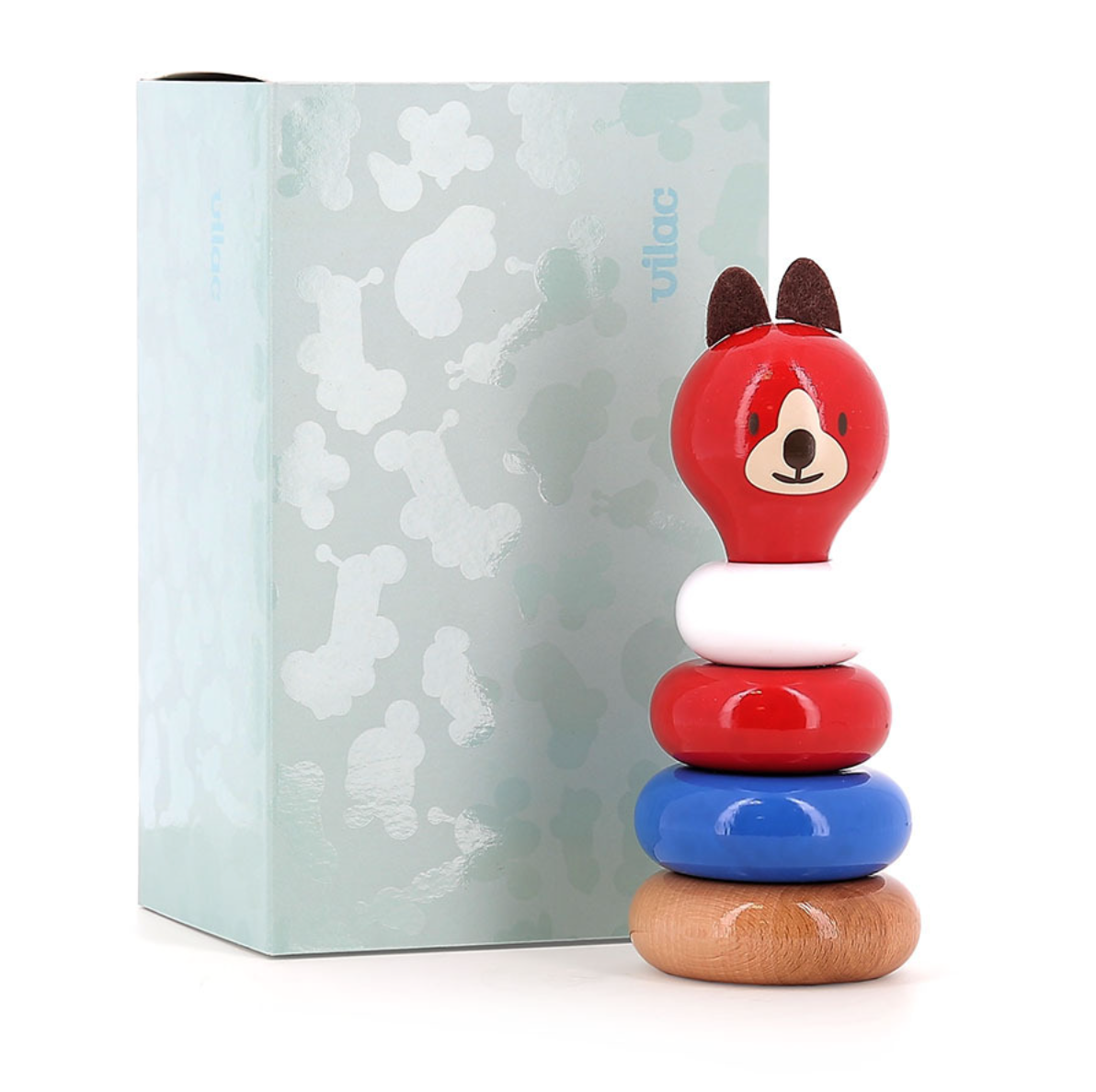 Juguete apilable de madera Boizoos, Lucien el Perro