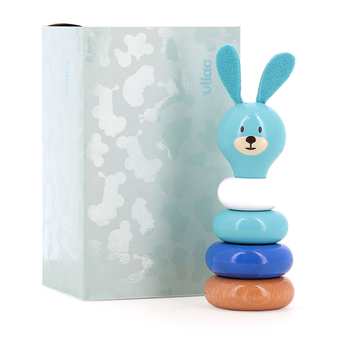 Juguete apilable de madera Boizoos, Raoul el Conejo