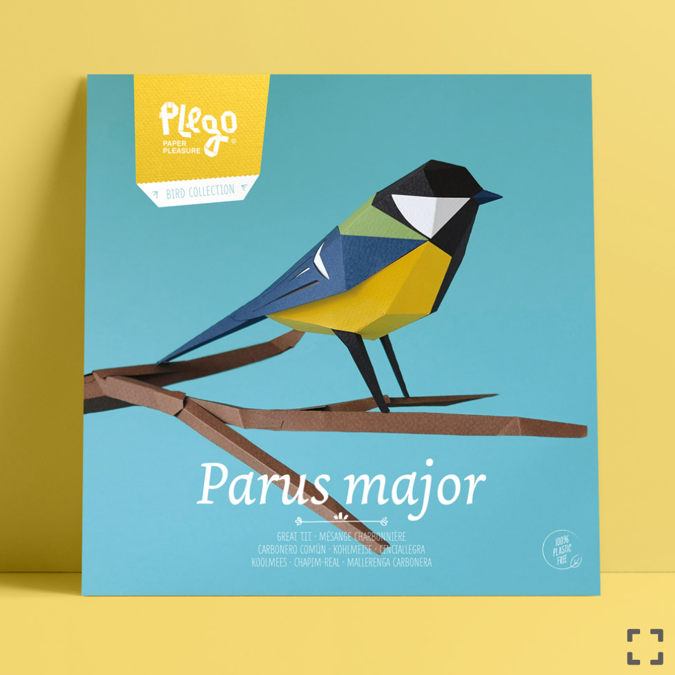 Figuras de papel precortadas - Parus Major