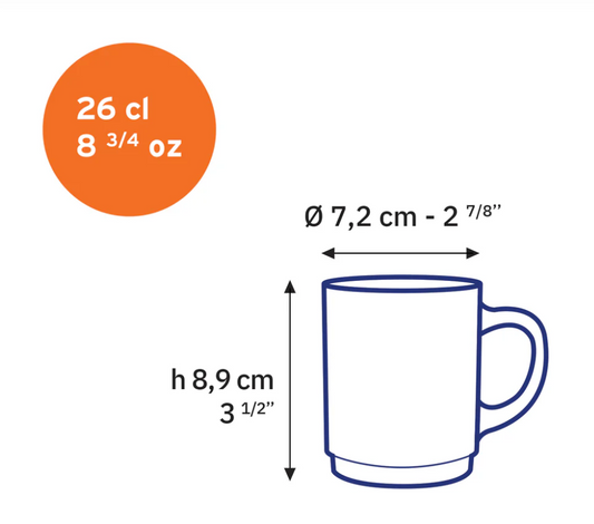 Taza Versailles 26cl - Rosa