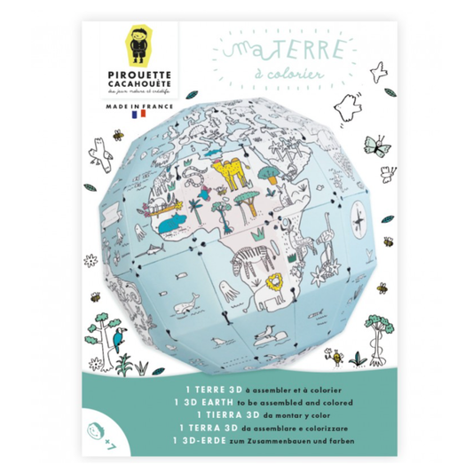 Globo 3D para colorea