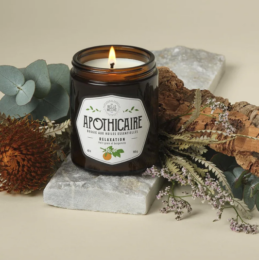 Vela con aceites esenciales - Relajación