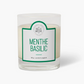 Vela perfumada - Menta y albahaca