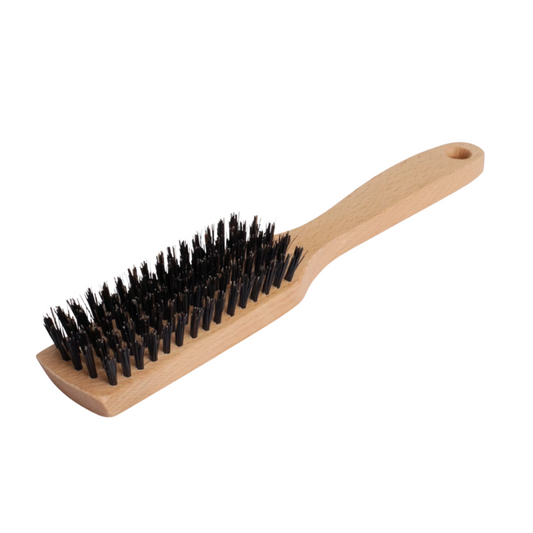 Cepillo cabello plano madera y cerdas