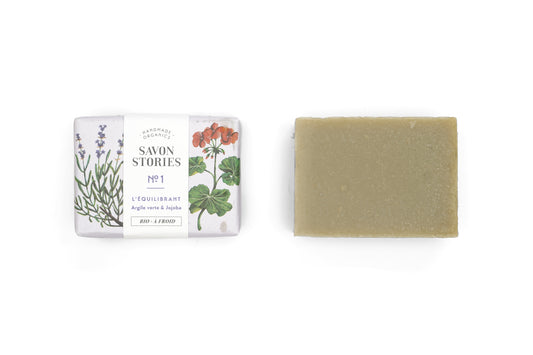 Jabón Bio Equilibrante Nº 1 - Natural con Arcilla Verde